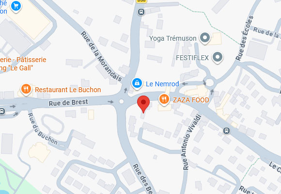 Plan d'acc&egrave;s Tremuson