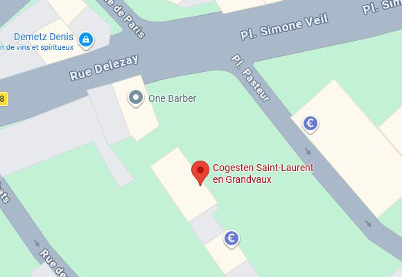 Plan d'acc&egrave;s Saint-Laurent-en-Grandvaux